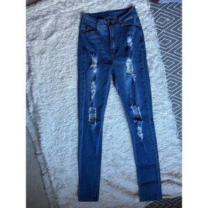 Bob Jeans Women’s Denim Size 5/6 Ripped Skinny Jeans Distressed